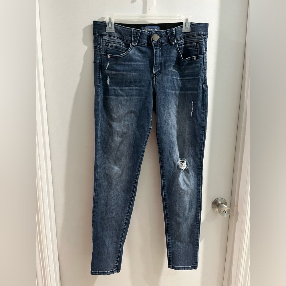 Democracy Women's “ab”solution Skinny Jeans with Light Distressing, size 10